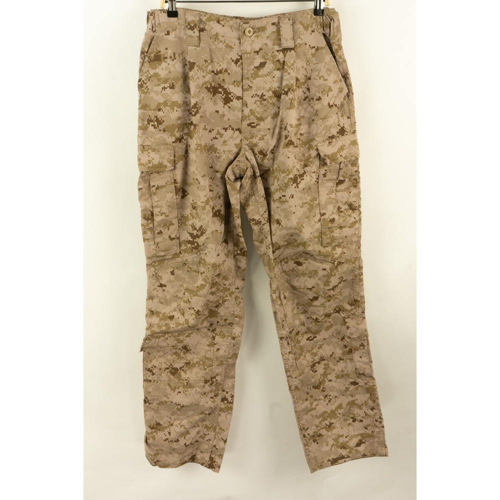 FROG Military Issue Marpat Camo Flame Resistant Cargo Pants Mens M-L Beige
